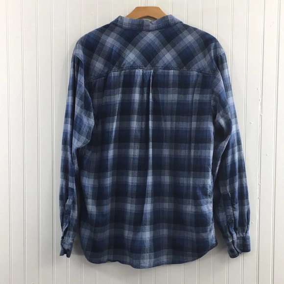 Columbia Omni Wick Button Up‎ Shirt Blue Plaid - Picture 5 of 13